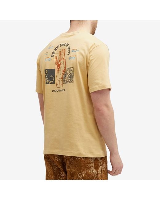 Daily Paper Natural Identity Short Sleeve T-Shirt for men