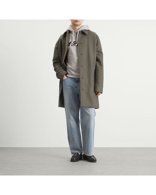 A.P.C. Gray Vpc Logo Hoodie for men