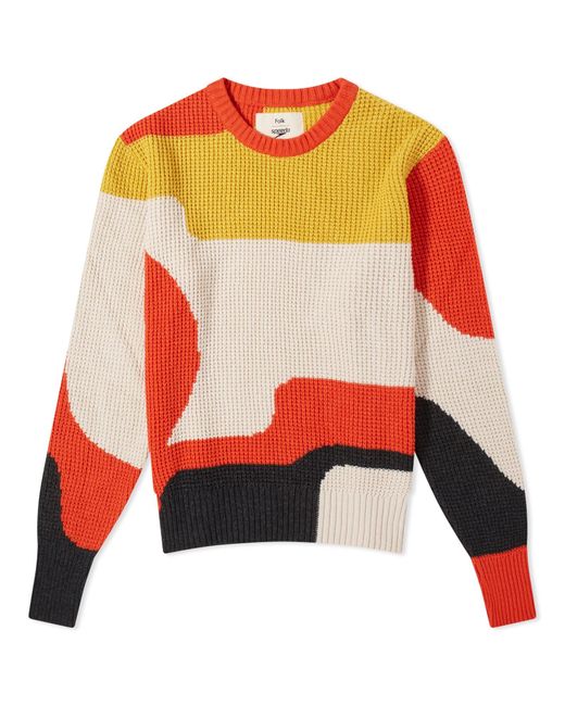 Folk Red X Speedo Intarsia Crew Sweater for men
