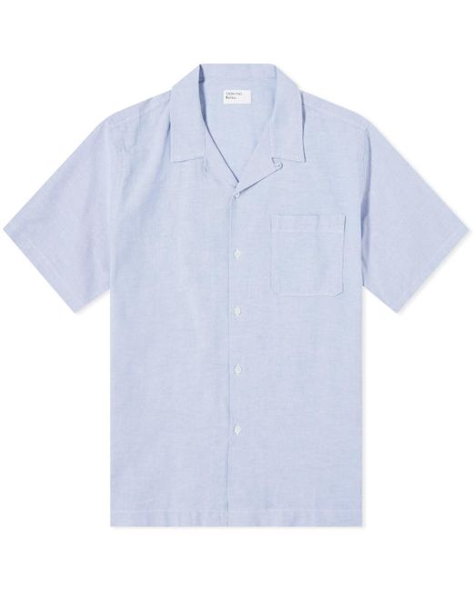 Universal Works Blue Oxford Cotton Road Shirt for men