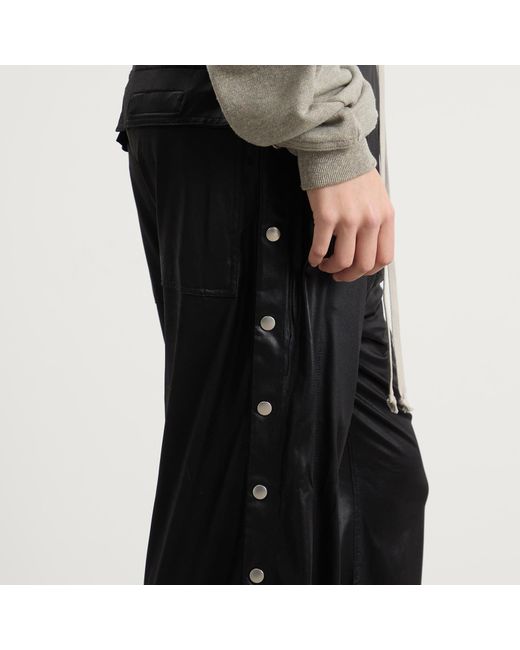 Rick Owens Gray Wide Pusher Pants