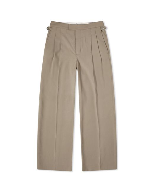 AMI Natural Large Fit Wide Trousers