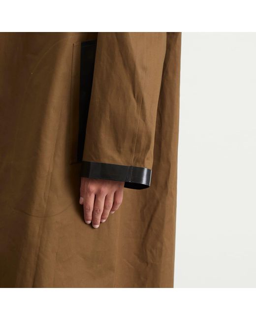 Studio Nicholson Brown X Mackintosh Long Bonded Mac for men