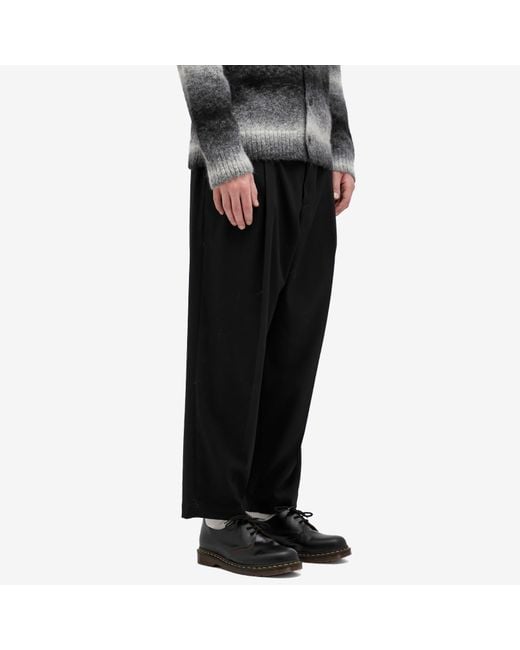 Neighborhood Two Tuck Pants in Black for Men | Lyst UK