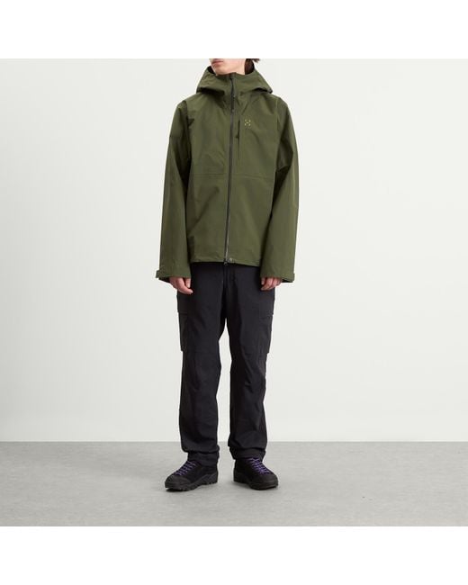 Haglöfs Green Front Proof Ii Waterproof Jacket for men