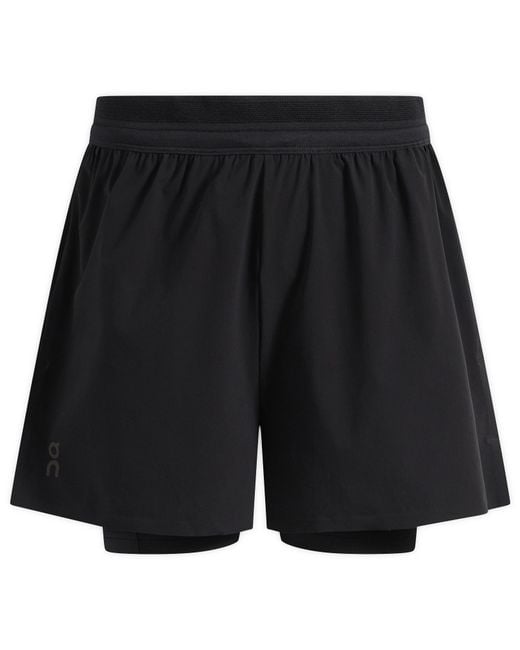On Shoes Black 3" Performance 2/1 Shorts