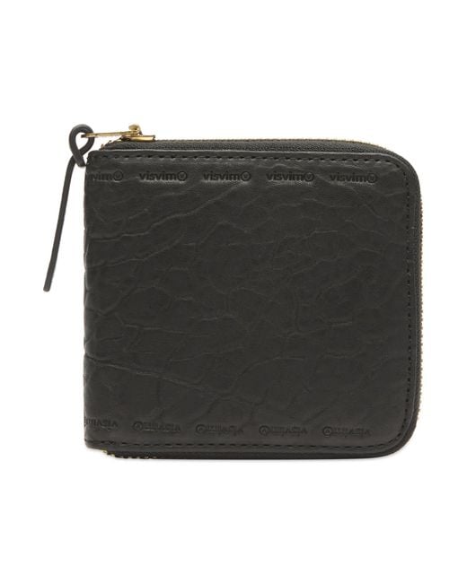 Visvim Black Leather Bi-Fold Wallet for men