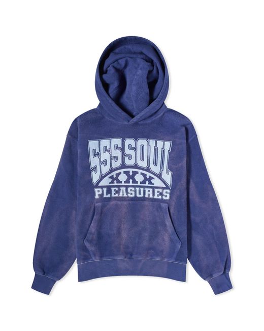 Pleasures Blue X 555 Inside Out Hoodie for men