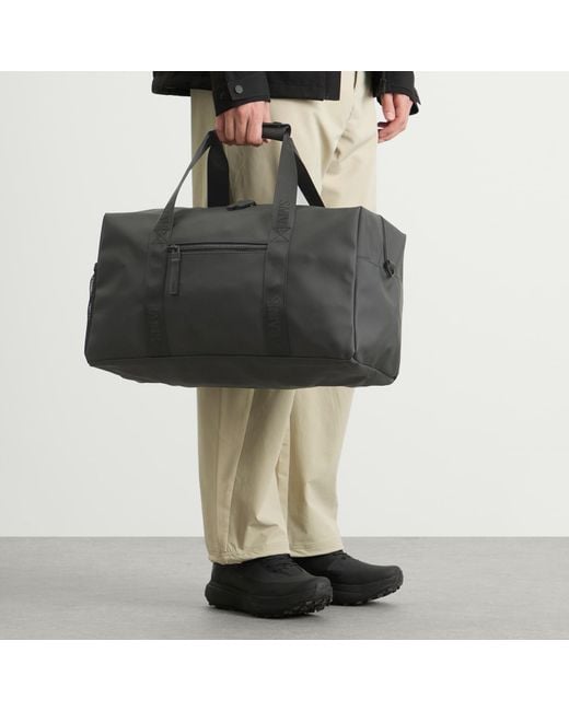 Rains Black Trail Gym Bag for men
