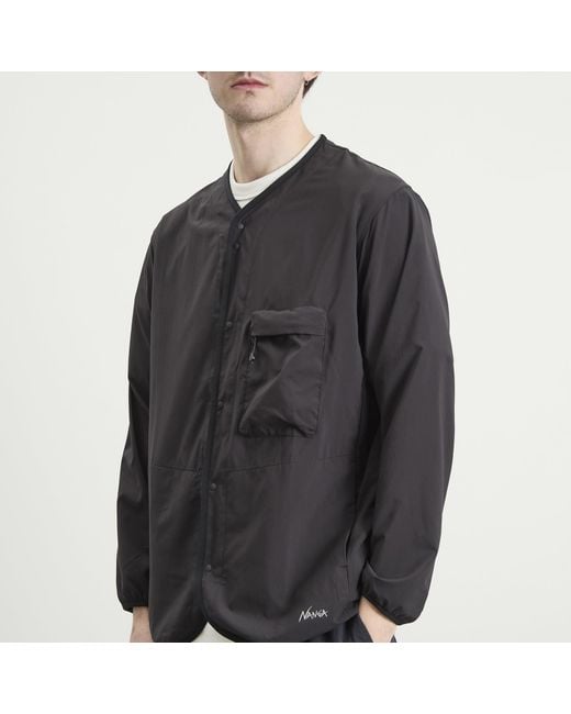 NANGA Black Excursion Cardigan for men