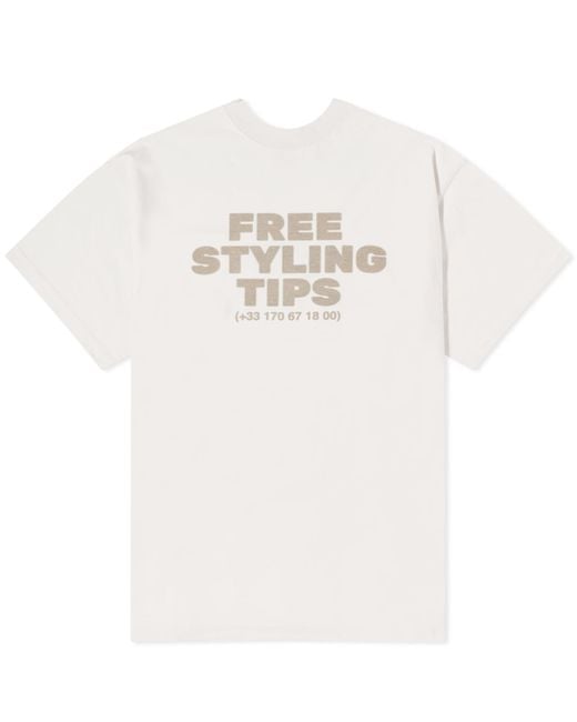 Balenciaga White Free Styling Tips T-Shirt for men