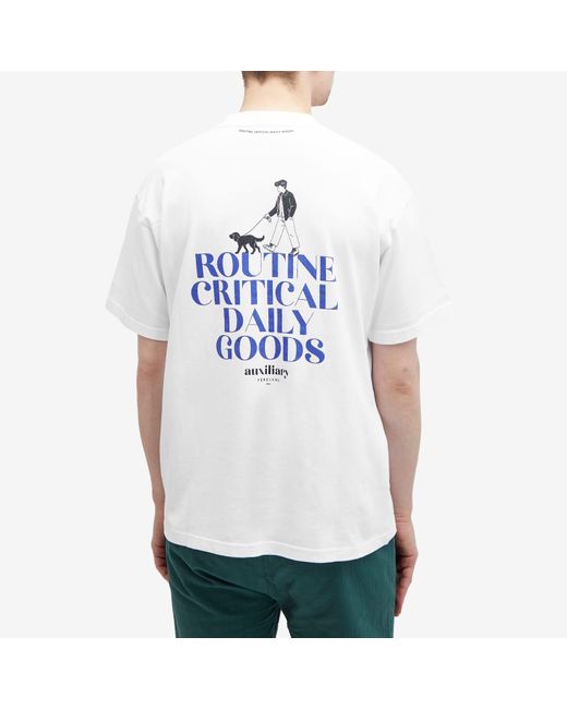 Percival White Daily Goods Dog Walk Oversized T-Shirt for men