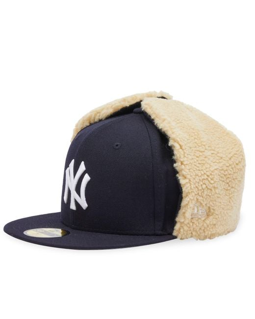 KTZ Blue New York Yankees Mlb Earflap Cap