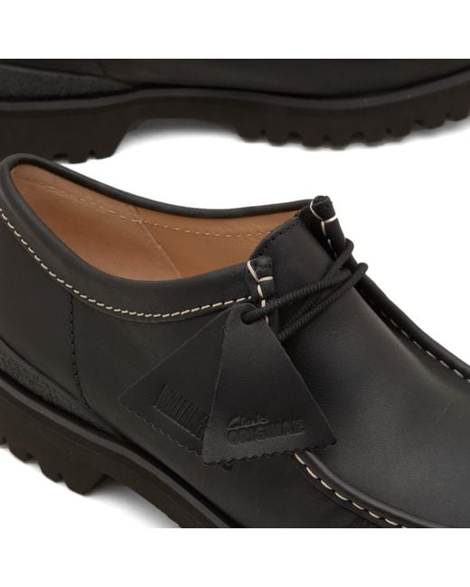 Clarks Black Walla Yukoner Shoes for men