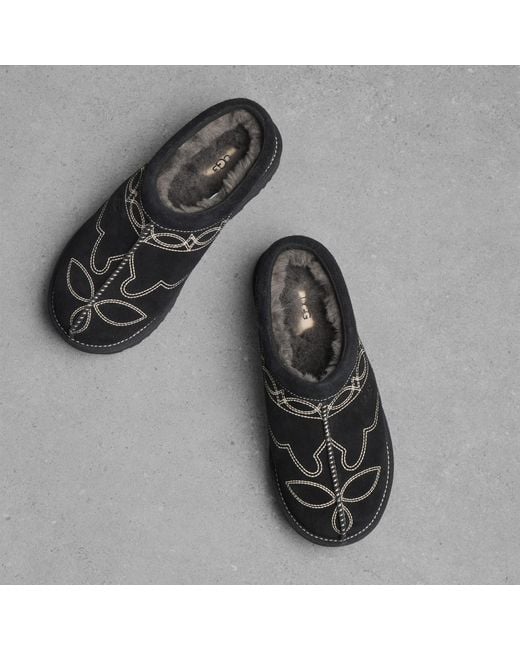 Ugg Black Tasman Western Slipper