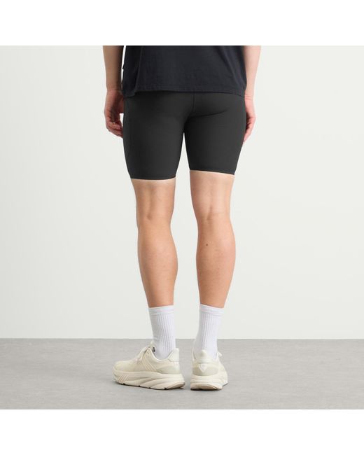REPRESENT 247 Black Ribbed Half Tights for men