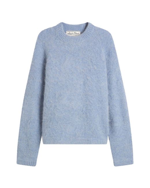 About Blank Blue Alpaca Crew for men