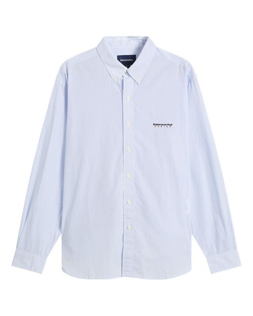 Thisisneverthat Blue Dsn Striped Shirt for men