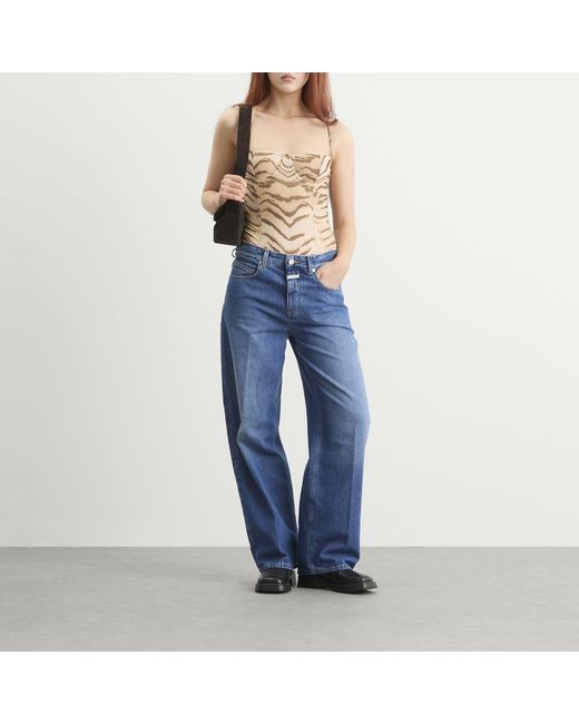 GOOD AMERICAN Natural Mesh Bustier Bodysuit
