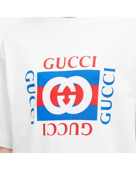 Gucci square logo t shirt sale