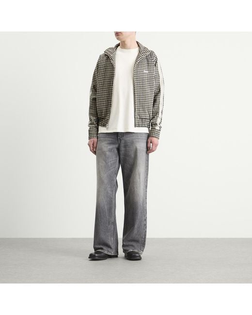 Rhude Black Gingham Hamptons Track Jacket for men