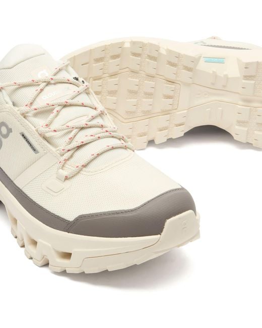 On Shoes White Cloudrock Low Wp Sneakers for men