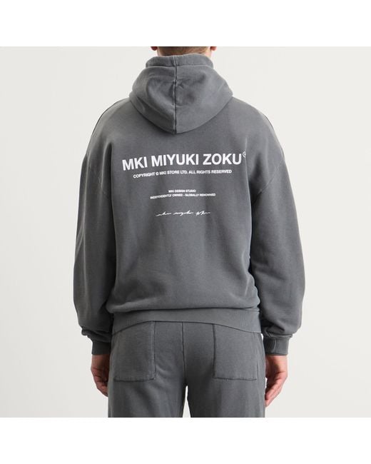 MKI Miyuki-Zoku Gray Design Studio Hoody for men