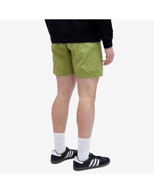 Stone Island Green Nylon Metal Shorts for men