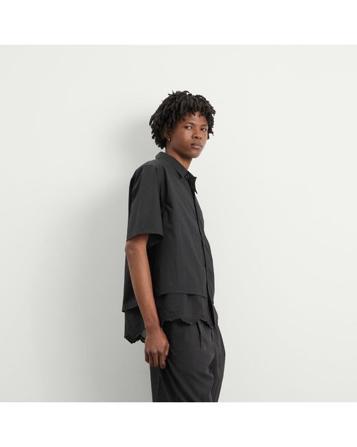 Our Legacy Black Poplin Every Short Sleeve Shirt for men