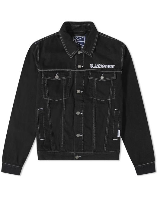 Rassvet (PACCBET) Black Embroidered Logo Denim Jacket for men