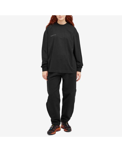 PANGAIA Black Long Sleeve T-Shirt