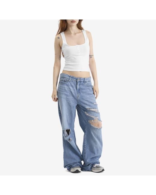 GOOD AMERICAN Blue Good Ease Relaxed Jeans