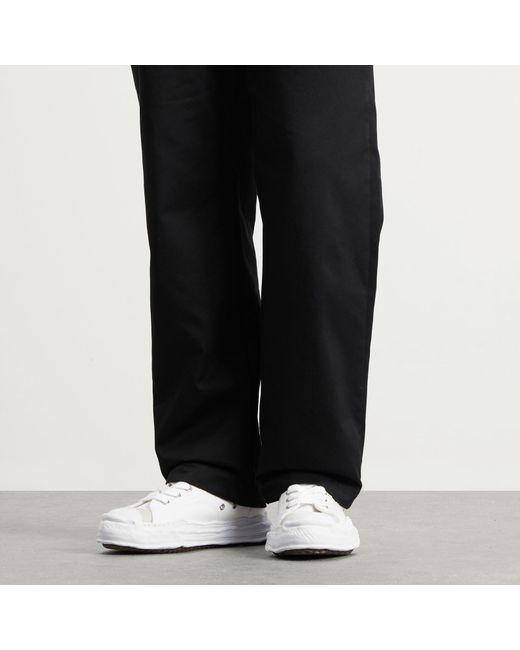 Maison Mihara Yasuhiro White Peterson 23 Original Sole Toe Cap Lowcut Canvas S Sneakers for men