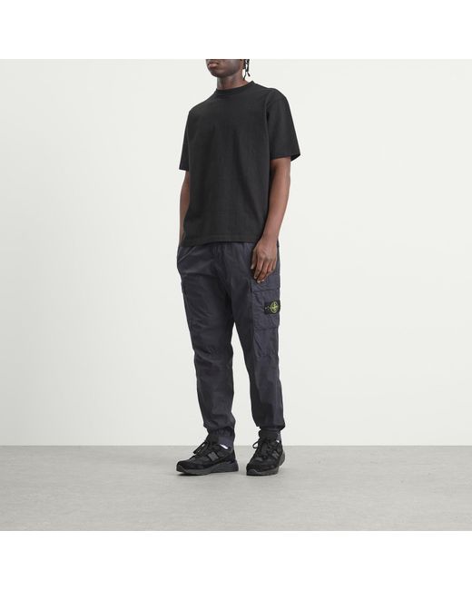 Stone Island Tela Paracadute Cargo Trousers in Blue for Men | Lyst