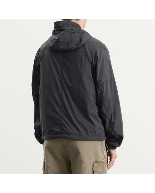 Stone Island Black Ultralight Nylon Stretch-Tc Hooded Jacket for men