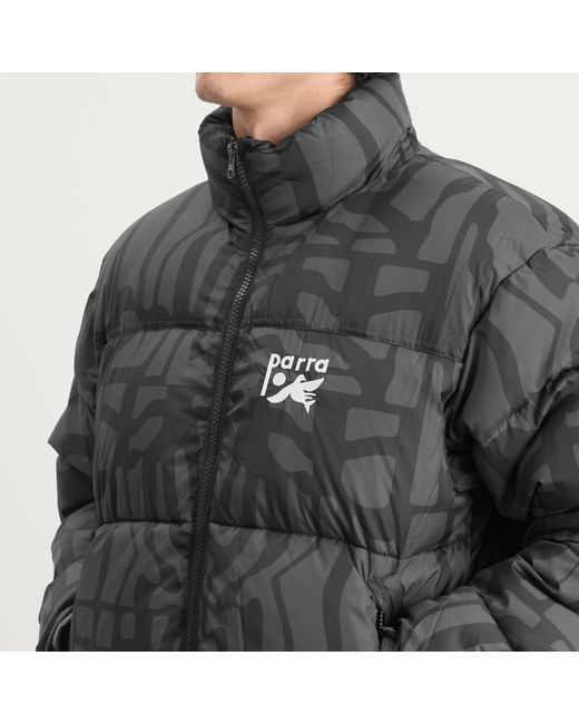 by Parra Gray Broken Ftp Puffer Jacket for men