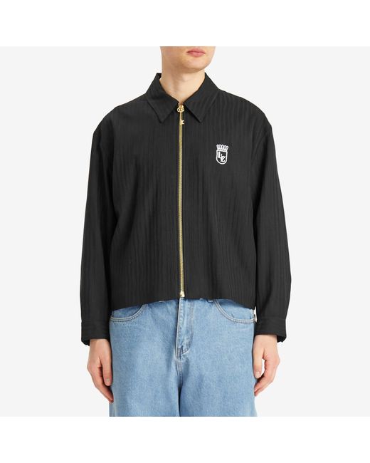 Late Checkout Black Suitcase Zipper Jacket for men