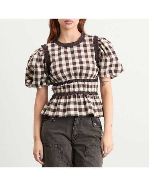 Damson Madder Multicolor Everly Ruffle Blouse
