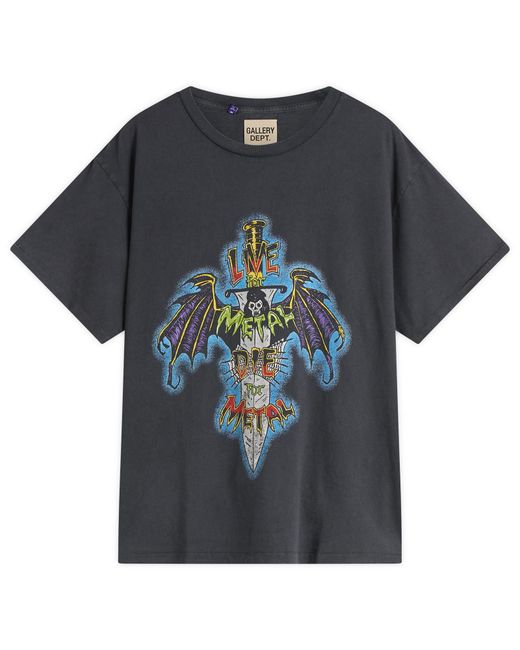GALLERY DEPT. Gray Live For Metal T-Shirt for men