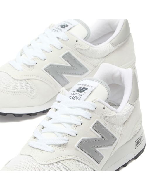 New Balance White 1300 Sneaker