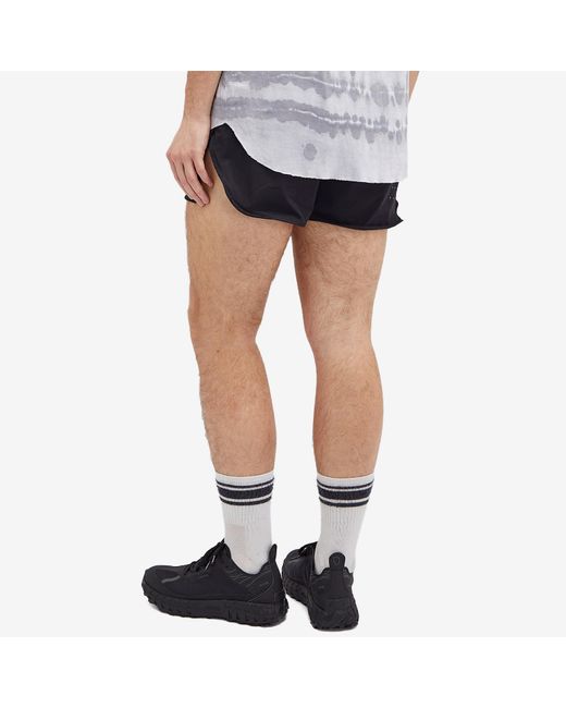 OVER OVER Black 4" Track Short for men