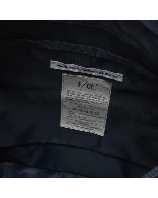 F/CE Blue Textured Twill 2-Way Shoulder Bag