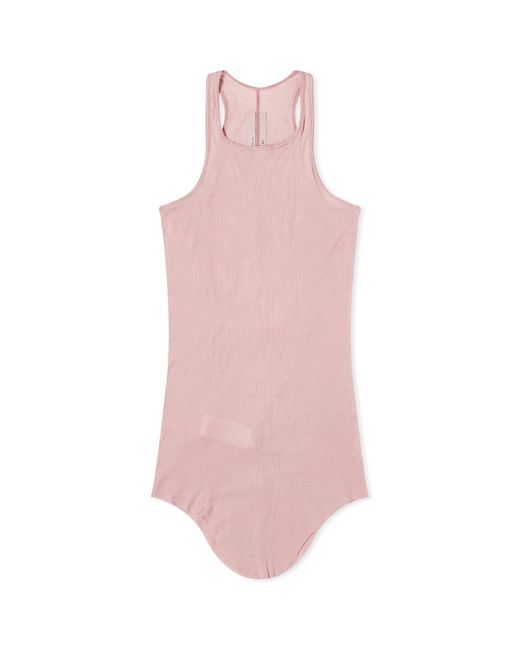 Rick Owens Pink Basic Rib Tank Vest