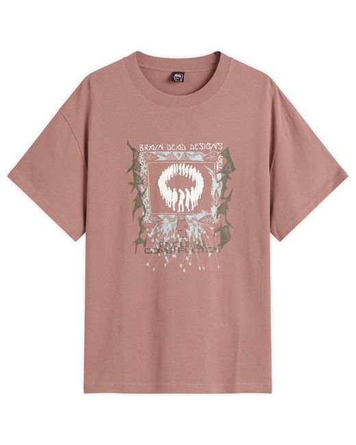 Brain Dead Pink Endless Construction T-Shirt for men
