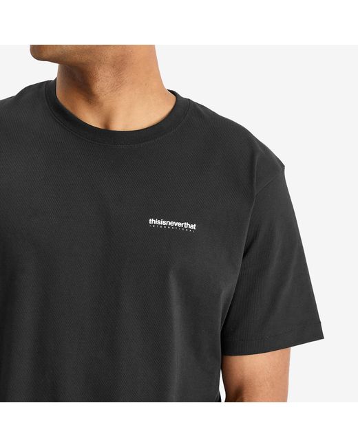 Thisisneverthat Black Intl. Logo T-Shirt for men