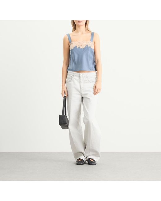 Rixo Blue Vyonne Top