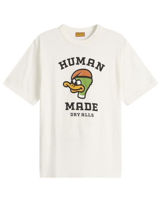 Human Made White Duck Head T-Shirt for men