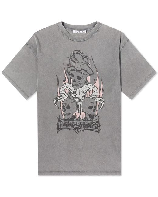 【Acne Studios】エドラコットンTシャツ Acne Studios EDRA Tシャツ - Orange & Coral | FWRD