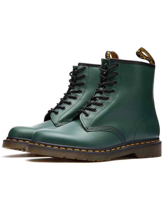 Dr. Martens Multicolor 1460 Smooth Leather Green Boots for men