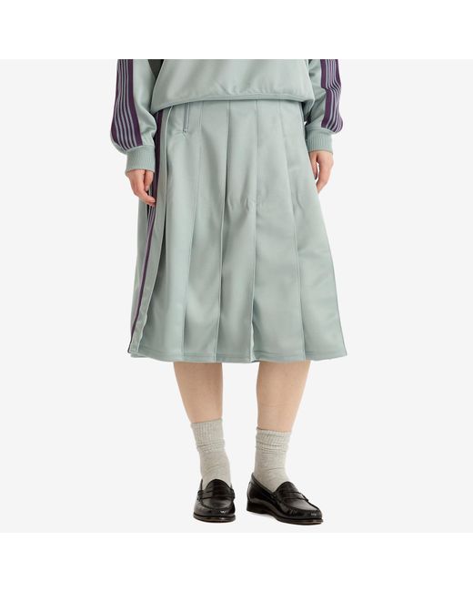 Needles Pleated Track Skirt in Blue | Lyst UK